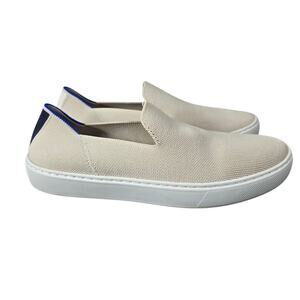 Rothy's The Slip On Sneaker Womens 8 Original Sand Beige Flexible Recycled Knit